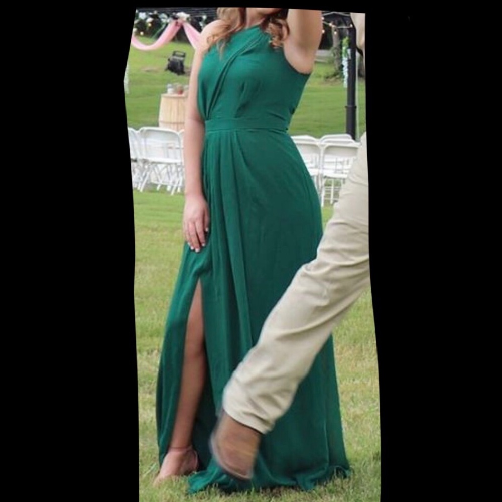 Green formal dress